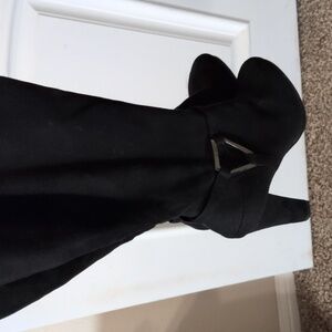 Ozzie black boots with heel